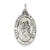 Sterling Silver St. Christopher Football Medal, Appealing Charm hide-image