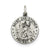 St. Christopher Baseball Medal, Charm in Sterling Silver