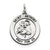 Sterling Silver Antiqued Saint Anthony Medal, Fine Charm hide-image