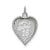 Sweet Sixteen Disc Charm in Sterling Silver