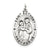 Sterling Silver Antiqued Saint Anthony Medal, Pretty Charm hide-image