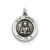 Antiqued Saint Barbara Medal, Charm in Sterling Silver