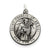 Sterling Silver Antiqued Saint Francis of Assisi Medal, Lovely Charm hide-image