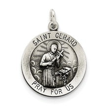 Sterling Silver Saint Gerard Medal, Charm hide-image