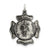 Sterling Silver Saint Florian Badge Medal, Alluring Charm hide-image