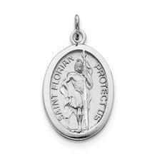 Sterling Silver Saint Florian Medal, Charm hide-image