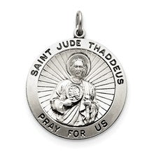 Sterling Silver Saint Jude Thaddeus Medal, Fine Charm hide-image