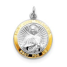 Sterling Silver Saint Jude Thaddeus Medal, Pendants and Charm hide-image