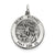 Antiqued Saint Michael Medal, Classy Charm in Sterling Silver