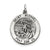 Sterling Silver Antiqued Saint Michael Medal, Classy Charm hide-image