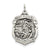 D/C St. Michael Badge Medal, Charm in Sterling Silver