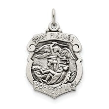 Sterling Silver D/C St. Michael Badge Medal, Charm hide-image