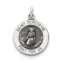 Sterling Silver St. Peregrine Medal Charm hide-image