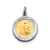 Guardian Angel Medal Charm in Sterling Silver & Vermeil