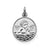 Plain Back Angel Medal Charm in Sterling Silver