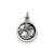 Antiqued Baptism Medal, Charm in Sterling Silver