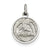 Baptism Medal, Classy Charm in Sterling Silver