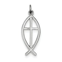 Sterling Silver Ichthus Fish Charm hide-image