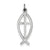 Ichthus Fish Charm in Sterling Silver