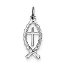 Sterling Silver Ichthus Fish Charm hide-image