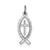 Ichthus Fish Charm in Sterling Silver