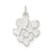 Heart Cluster Charm in Sterling Silver