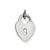 Heart Lock Charm in Sterling Silver