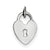 Sterling Silver Heart Lock Charm hide-image