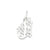 #1 Mom Charm in Sterling Silver