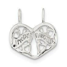 Sterling Silver Mother/Daughter Break apart Charm hide-image