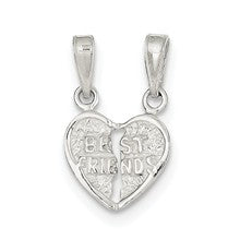 Sterling Silver Best Friends 2 piece Break apart Charm hide-image