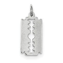 Sterling Silver Razor Blade Charm hide-image