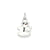 Enameled Snowman Charm in Sterling Silver