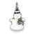 Sterling Silver Enameled Snowman Charm hide-image