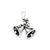 Antique Bells Charm in Sterling Silver