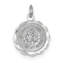 Sterling Silver St. Christopher Medal Charm hide-image