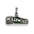 Green Enameled Hollywood Charm in Sterling Silver