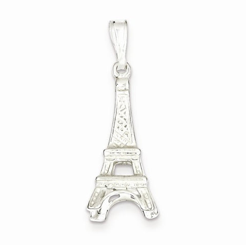 Sterling Silver Eiffel Tower Pendant, Pendants for Necklace