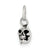 Sterling Silver Antiqued Skull Charm hide-image