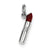 Sterling Silver Red Enameled Lipstick Charm hide-image