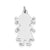 Sterling Silver Engravable Girl Disc Charm hide-image