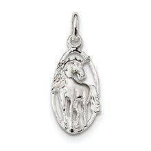 Sterling Silver Unicorn in Frame Charm hide-image