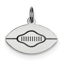 Sterling Silver Football Charm hide-image