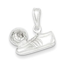 Sterling Silver Soccer Ball/Shoe Charm hide-image