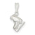 Sterling Silver Ice Skate Charm hide-image