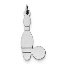 Sterling Silver Bowling Ball & Pin Charm hide-image