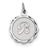 Sterling Silver Brocaded Initial B Charm hide-image