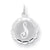 Sterling Silver Brocaded Initial S Charm hide-image