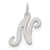 Sterling Silver Stamped Initial N Charm hide-image