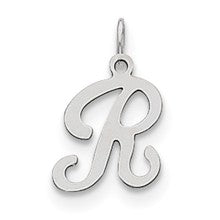 Sterling Silver Stamped Initial R Charm hide-image